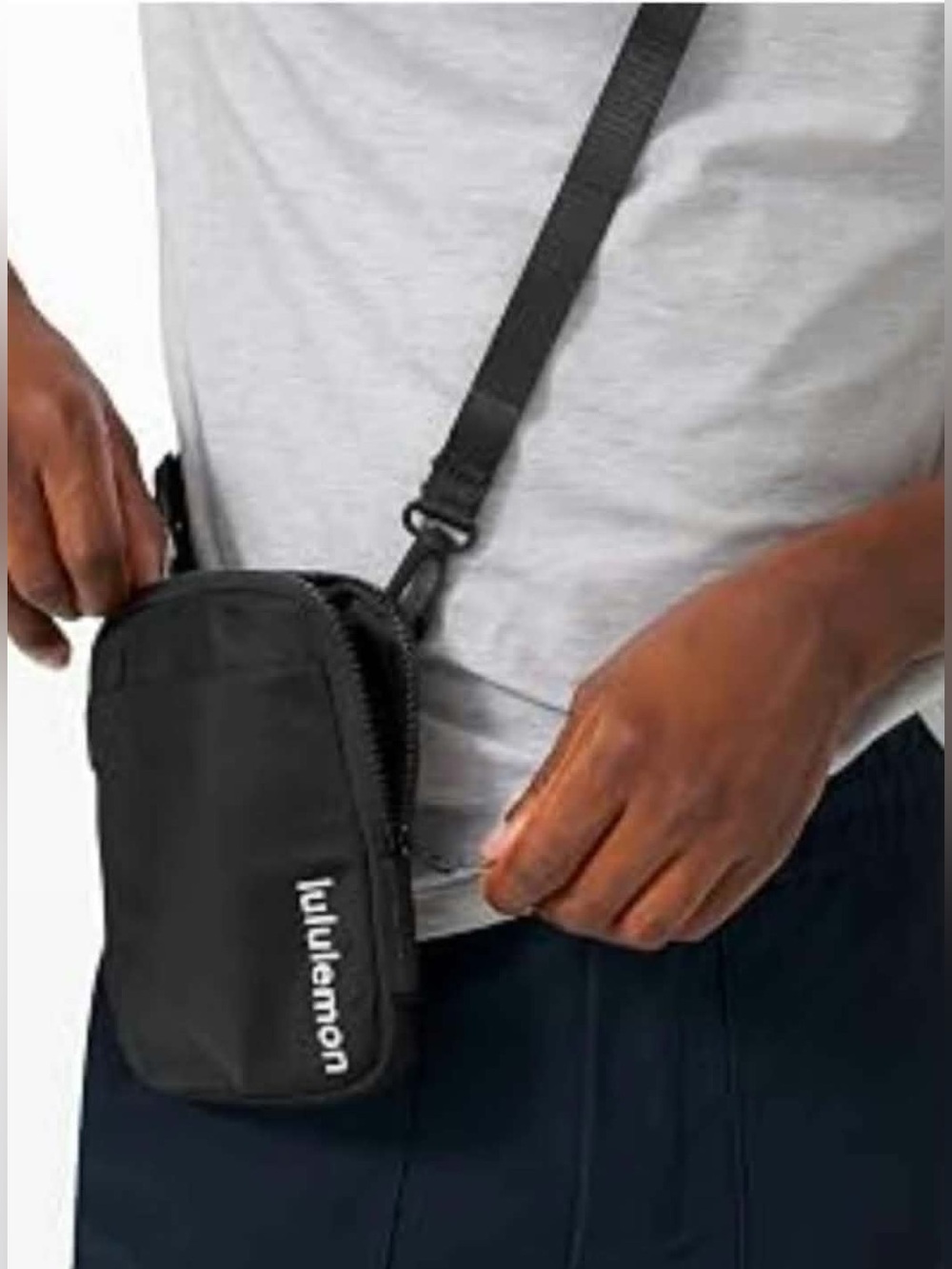 lululemon athletica Black Compact Crossbody Pouch